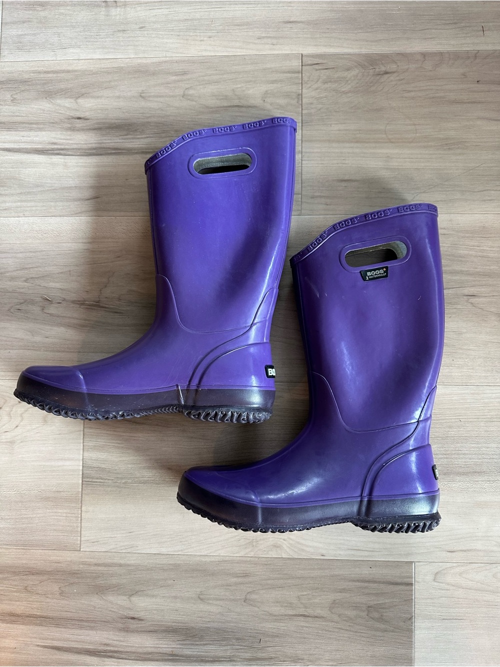 Bogs Women's Purple Mid-Calf Waterproof Rain Boots